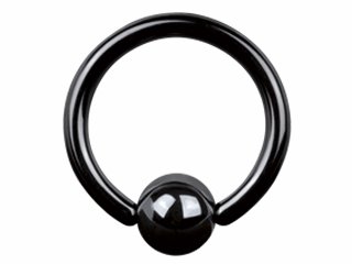 【KBR-12G】Titan Blackline Ball Closure Ring 12G