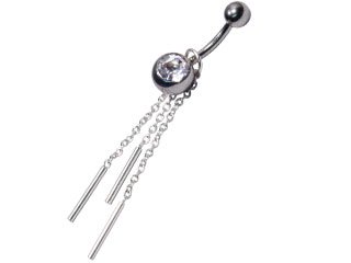 NCH01Silver Navel Chain 1