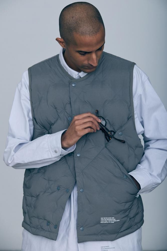 CMF WOVEN DOWN VEST - LOSTHILLS ONLINE STORE｜ロストヒルズ公式通販