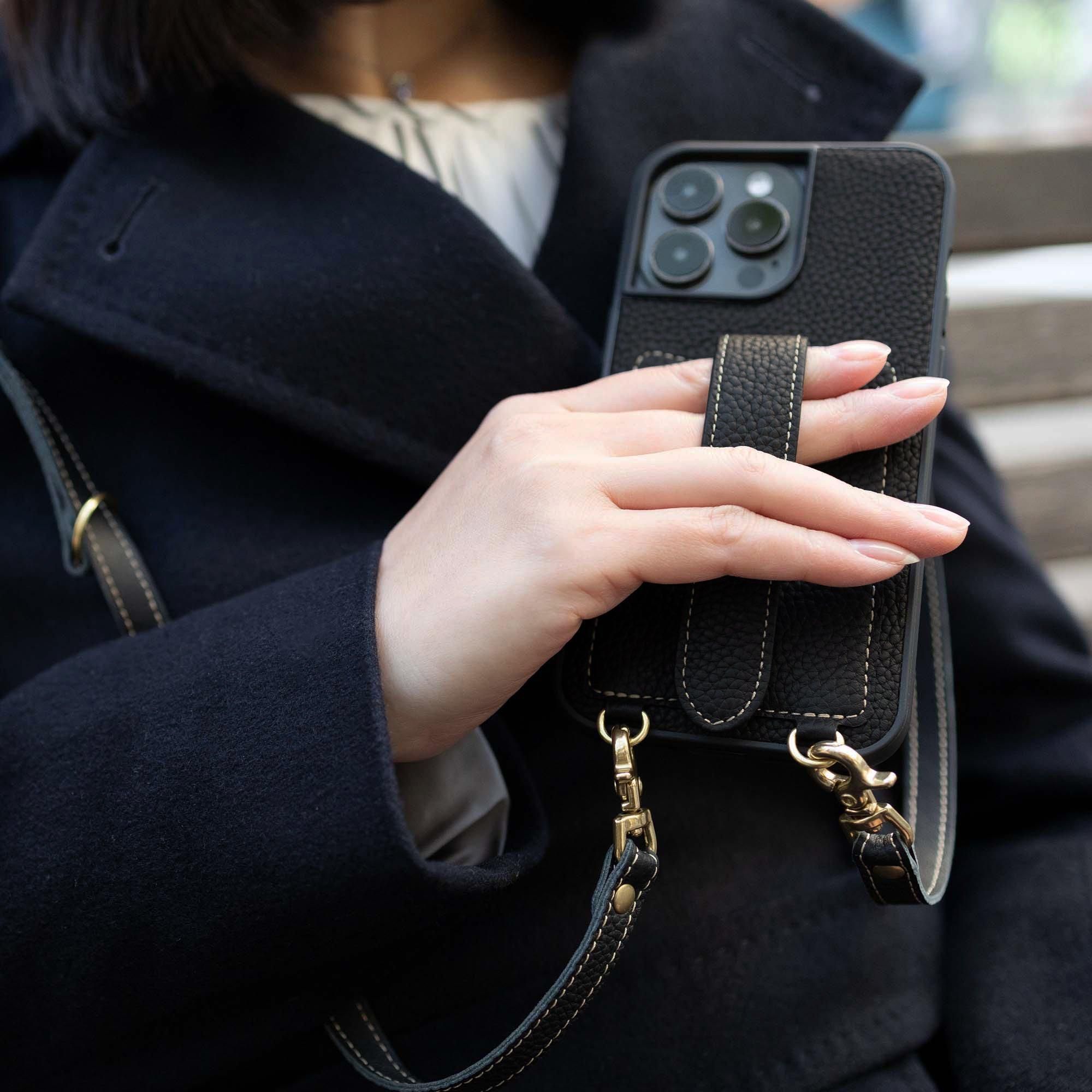 iPhone 14 Pro Max ケース | 本革 ストラップ付き - COPGC iPhone 14 Pro Max ケース | 本革 ストラップ付き - COPGC