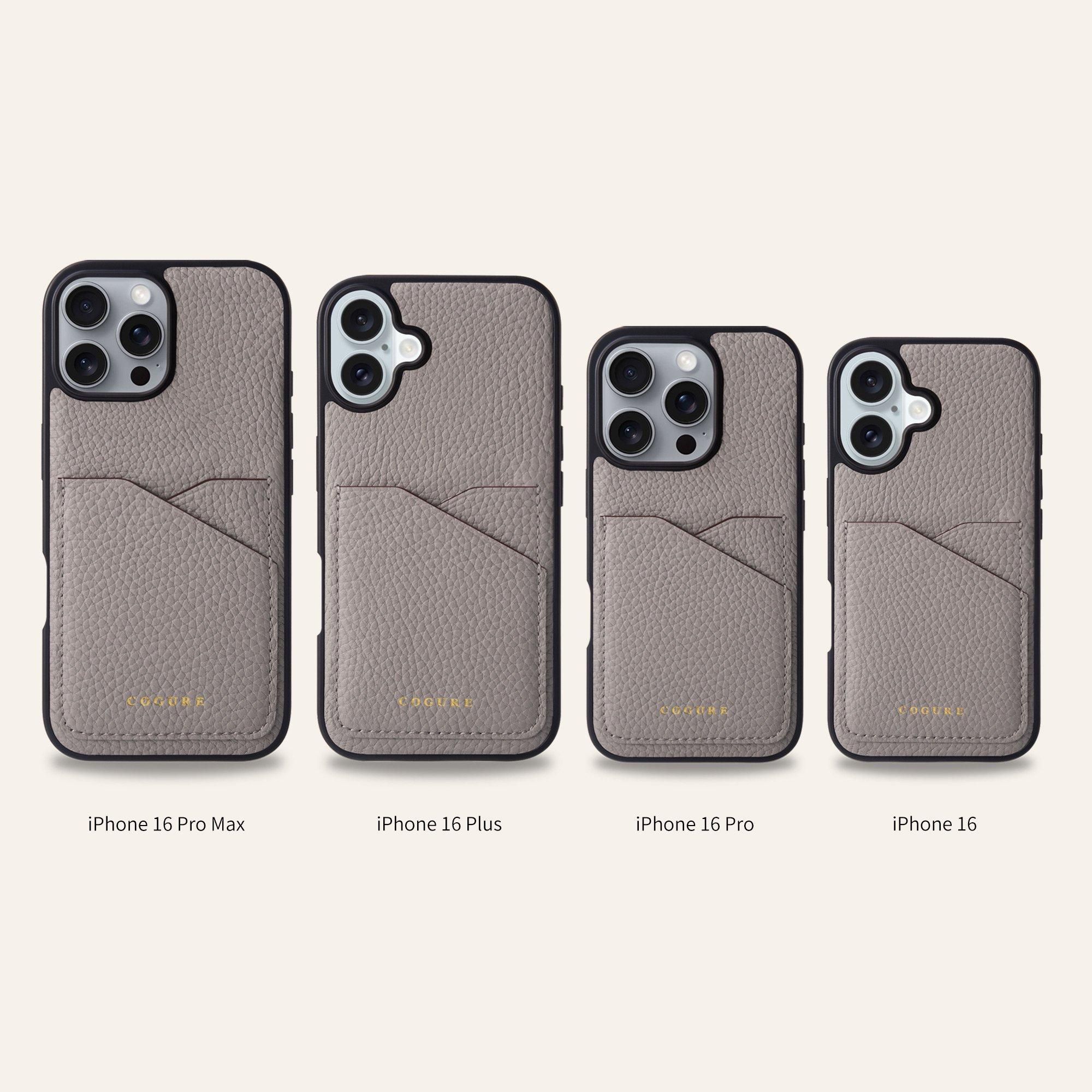 【Iphone15】レザーカードホルダー付きケース　ブラック iphone15 ケース レザー iphone15Pro iphone15Plus