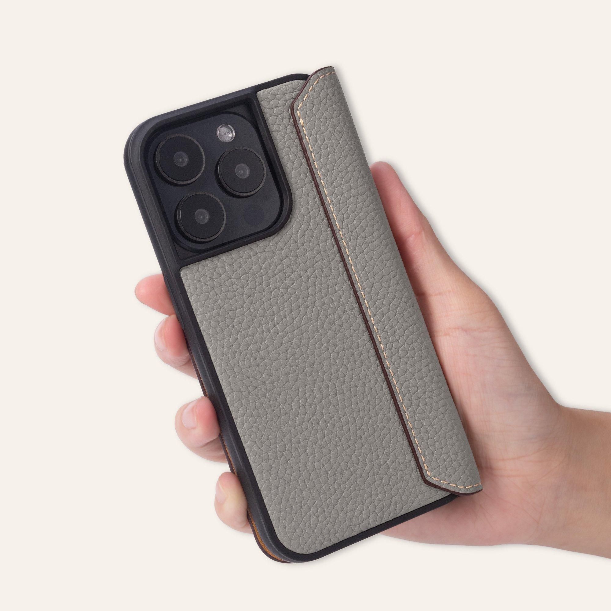 iPhone15Pro 手帳型 ケース 牛革PUレザー ローズゴールド iPhone15 ケース iPhone15pro 手帳型 レザー スマホケース