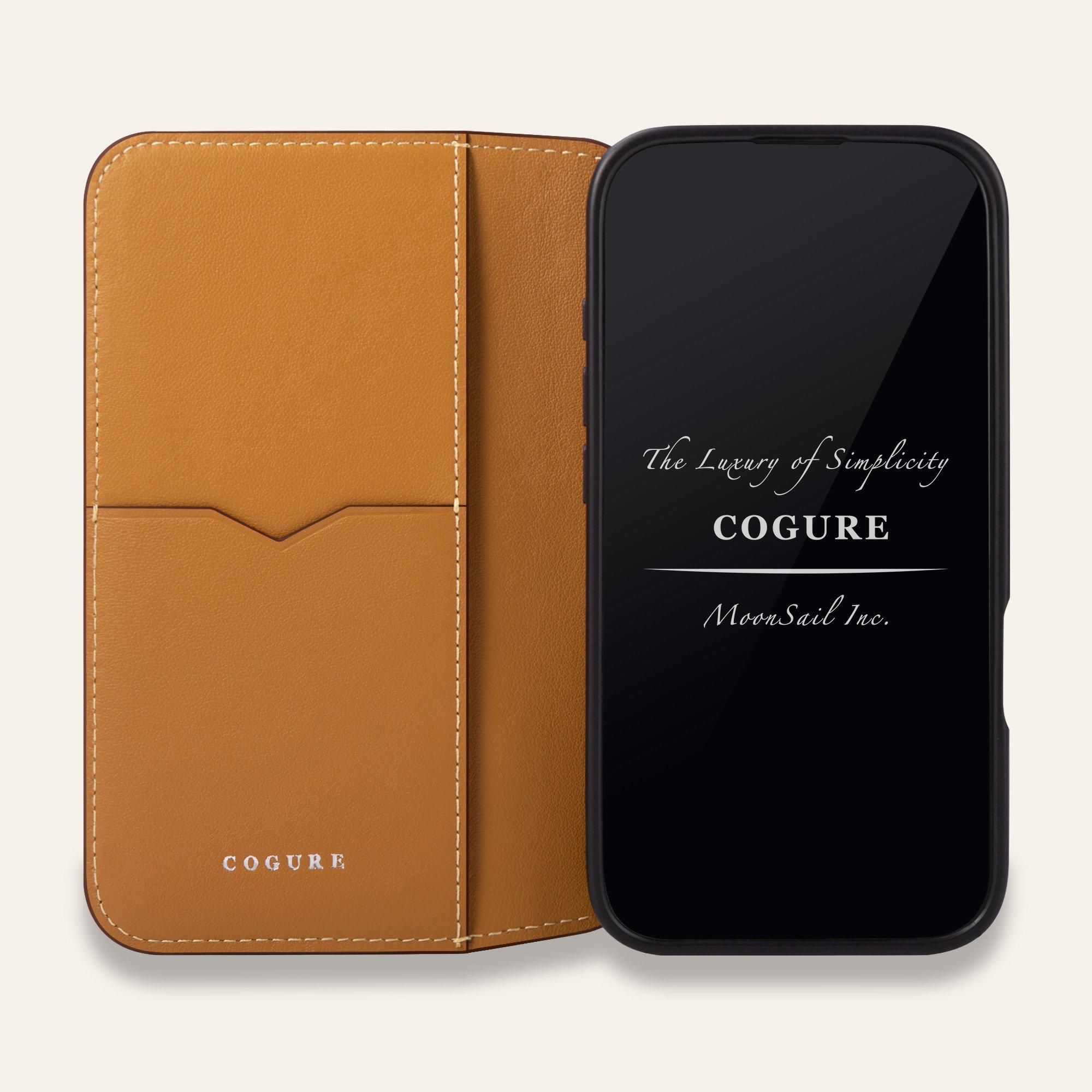 iPhone 16 Plus ダイアリーケース | 本革シュリンクカーフ - COGPH iPhone 16 Plus ダイアリーケース | 本革シュリンクカーフ - COGPH
