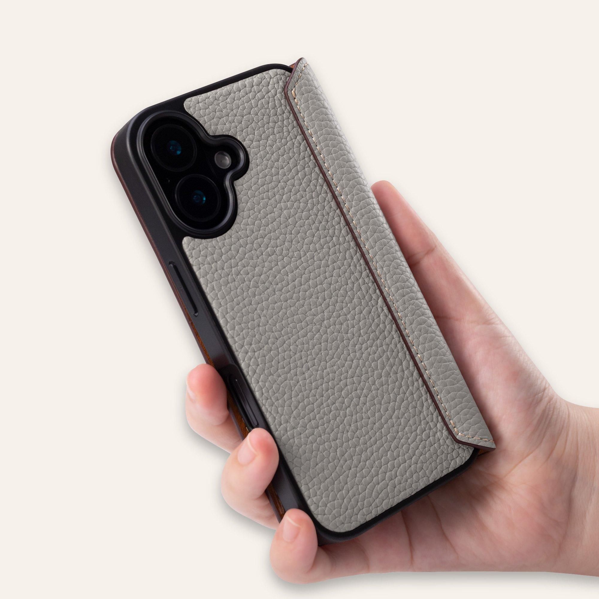 iPhone 16 Plus ダイアリーケース | 本革シュリンクカーフ - COGPH iPhone 16 Plus ダイアリーケース | 本革シュリンクカーフ - COGPH