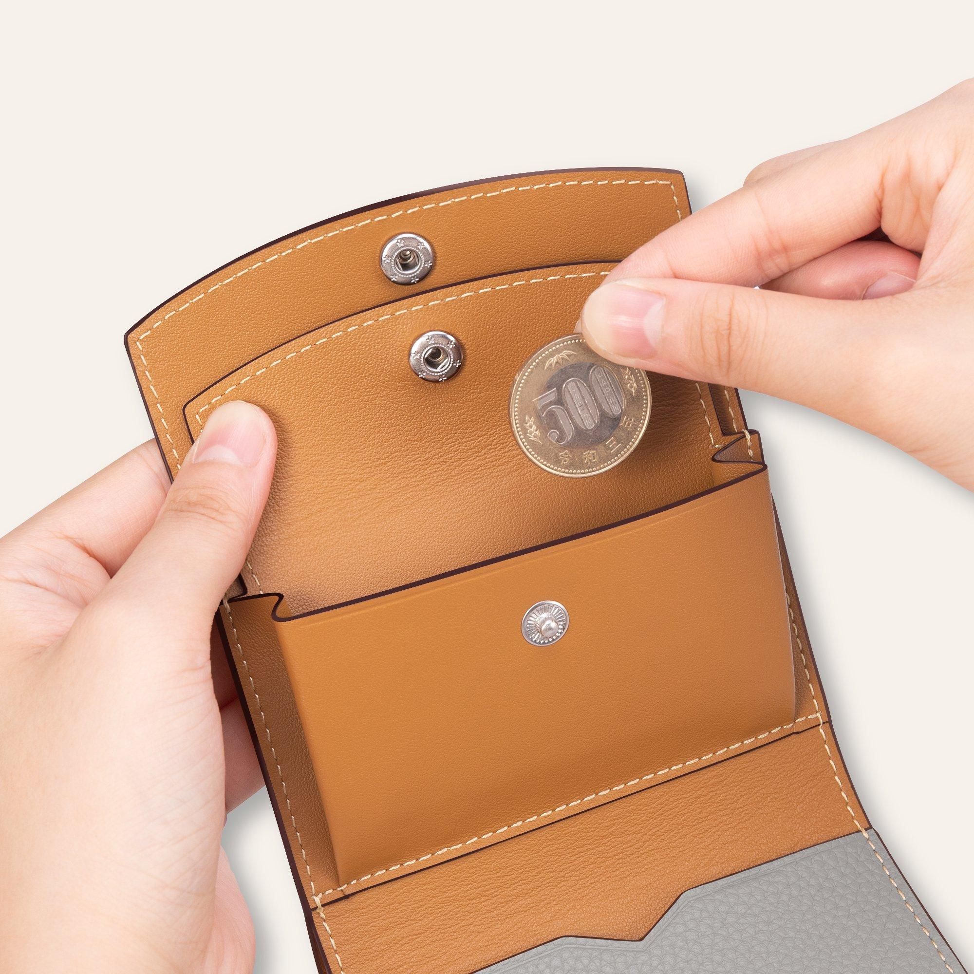 【未使用】 MOREAU 折り財布 オレンジ ネイビー フラップ 未使用】 MOREAU 折り財布 オレンジ ネイビー フラップ - メルカリ