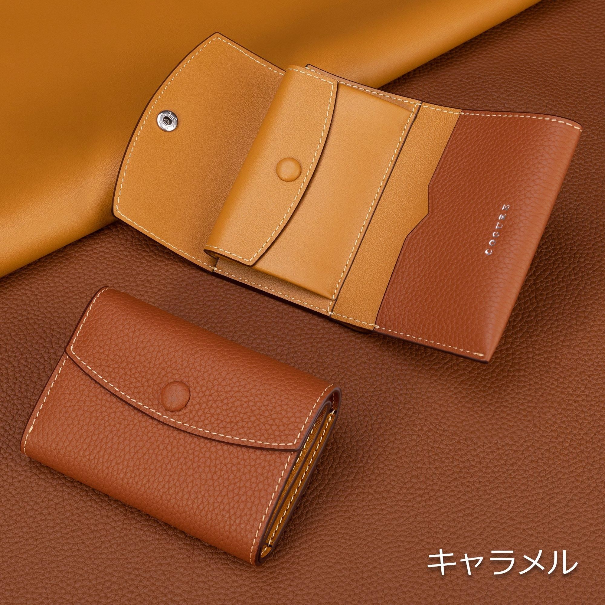 【人気急上昇】 Acne Studios レザー製 ブラウン 三つ折り財布 ウォレット（Acne 小物