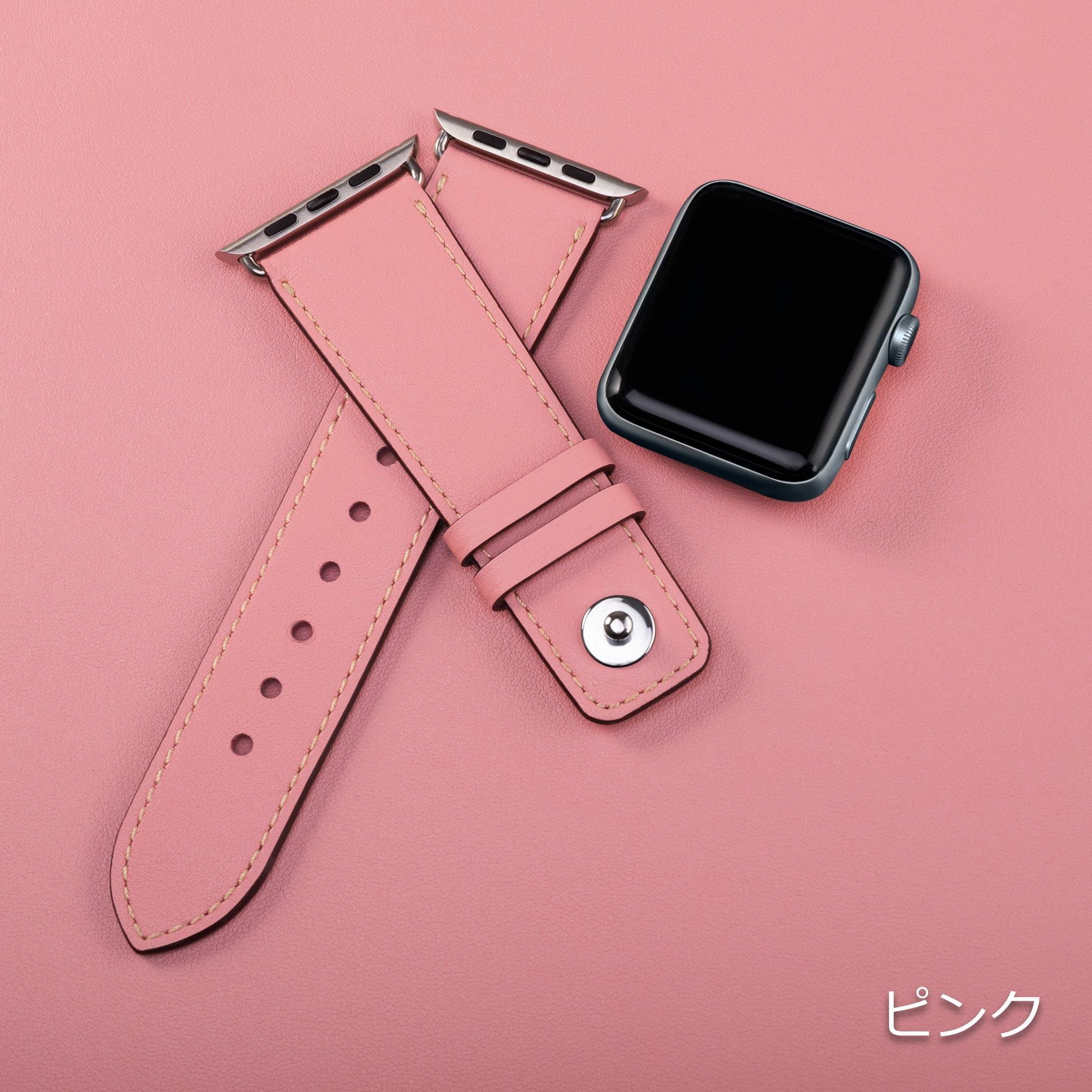 レザーカービング  アップル　ウォッチバンド　ピンク 楽天市場】【最大20％OFFクーポン】【OUTLET半額】 アップル