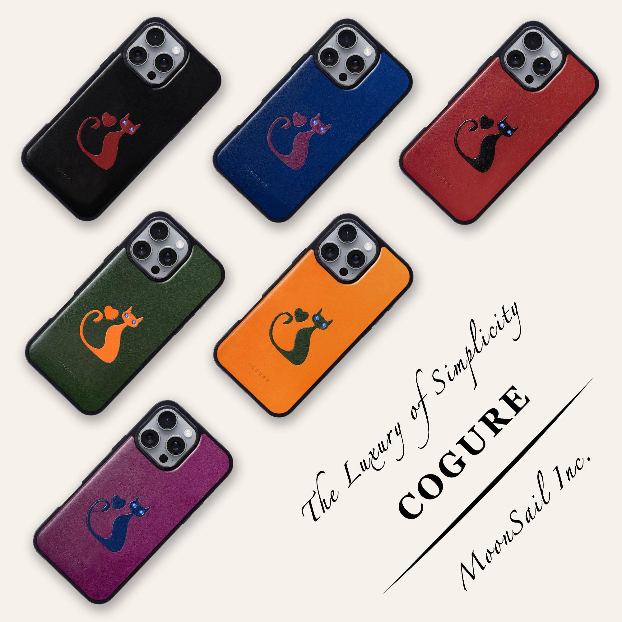 【新品未開封・送料無料】 COTCatB iPhoneケース | 猫柄 サドルレザー & ダイヤモンド加工 iPhoneアクセサリー