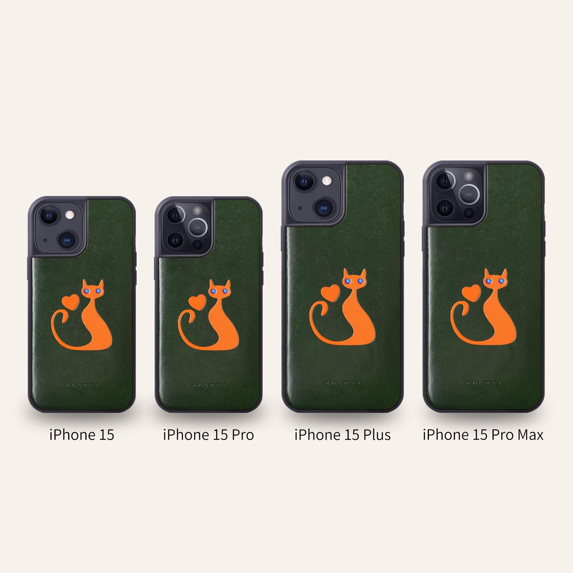 COTCatB iPhone16 ProMaxケース | 猫柄 サドルレザー