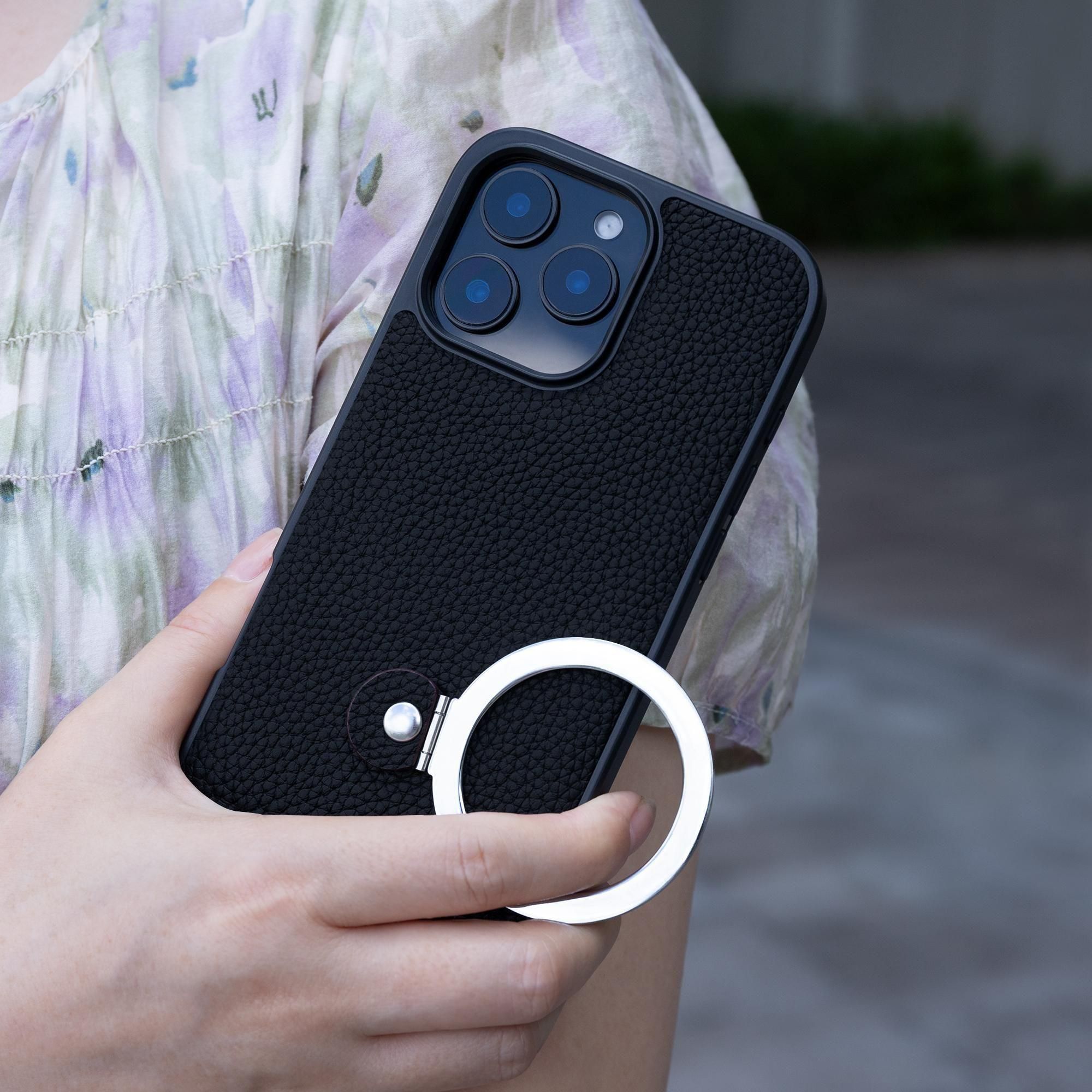 iPhone 16 Pro ケース | 本革スタンド付き - COGUREオンライン