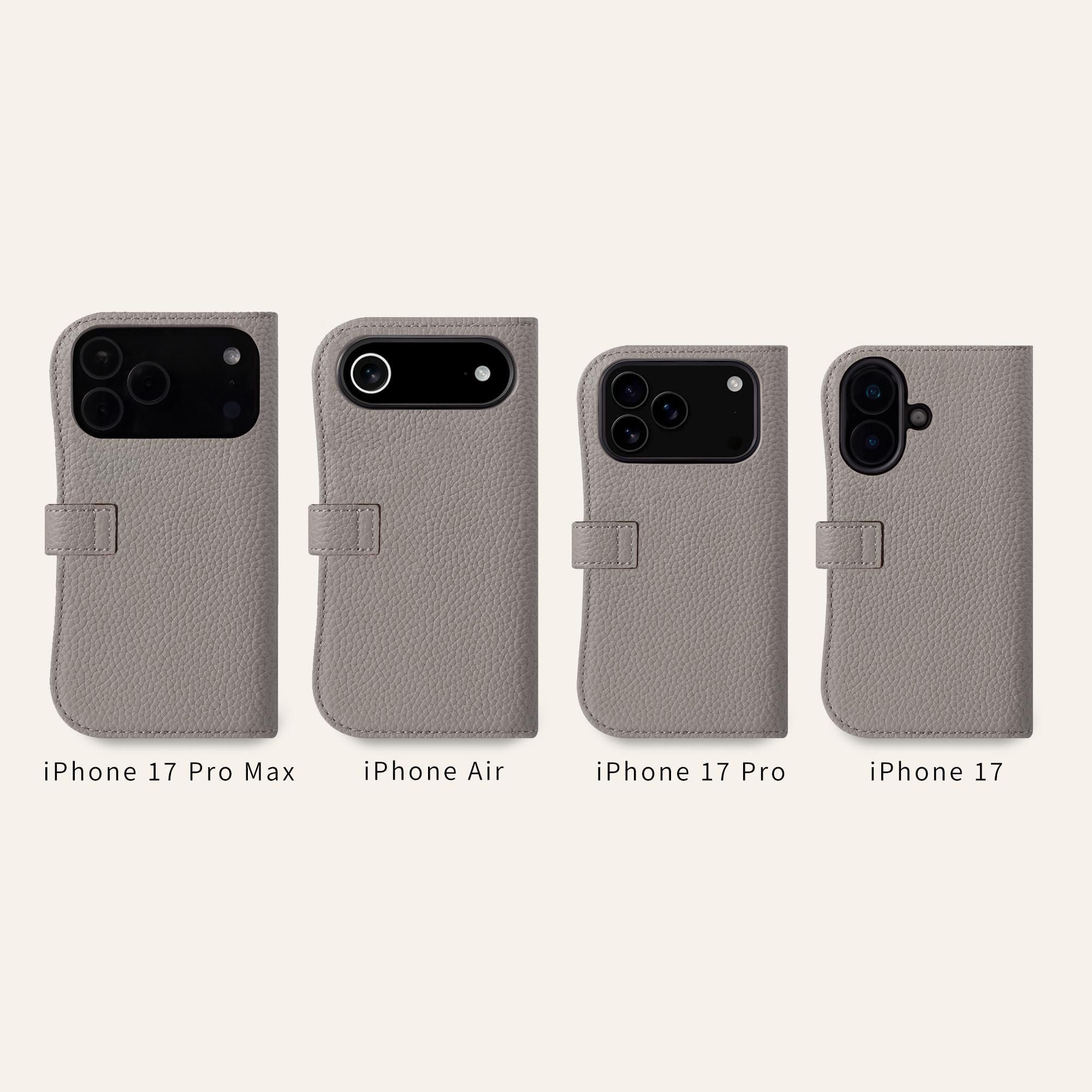 iPhone 17 Pro シュリンクレザー手帳型ケース　新品未開封　ブラック iPhone 17 Pro Maxケース | 本革手帳型 - COPA