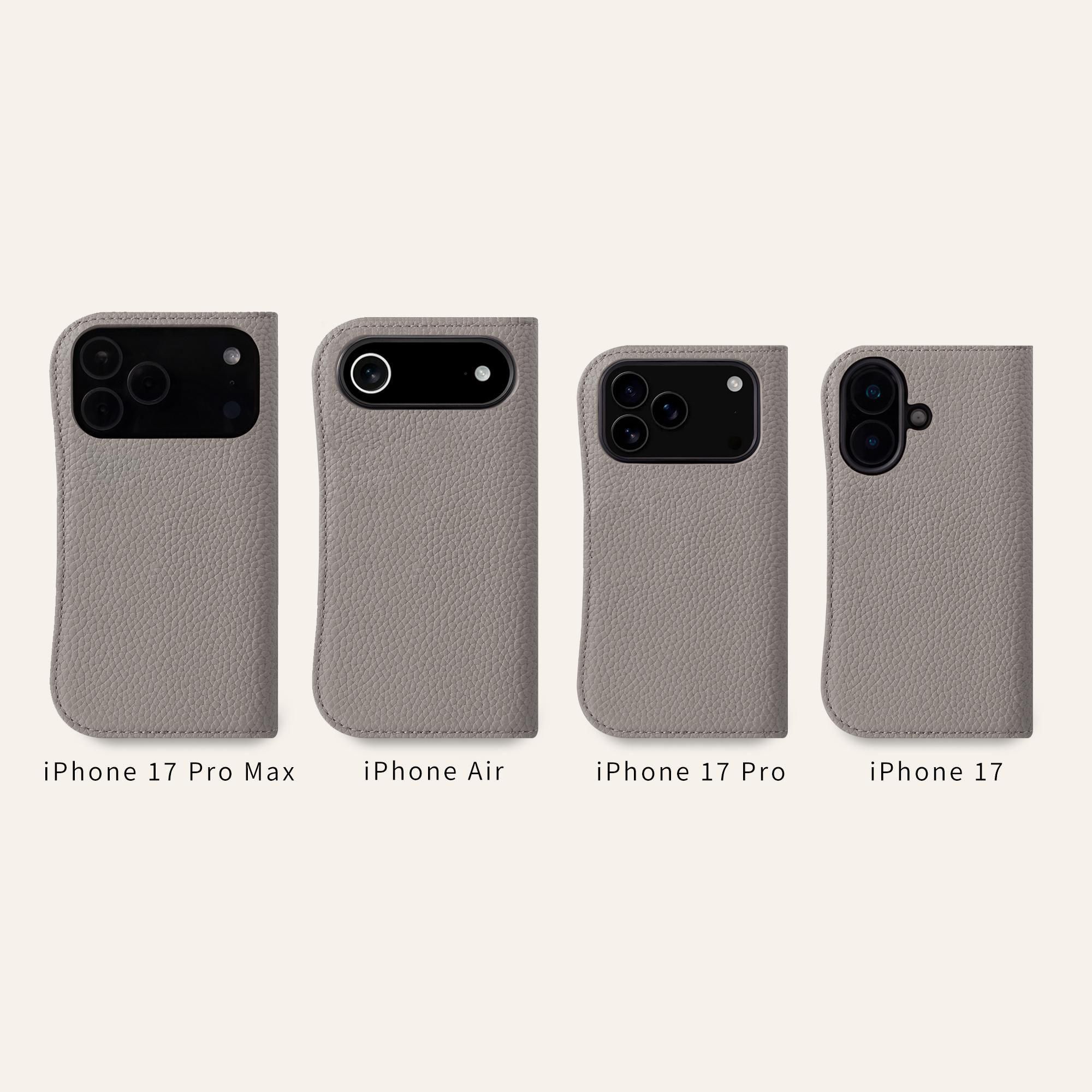 iPhone 17 Pro Max ケース | 本革ダイアリー手帳型 - COPB