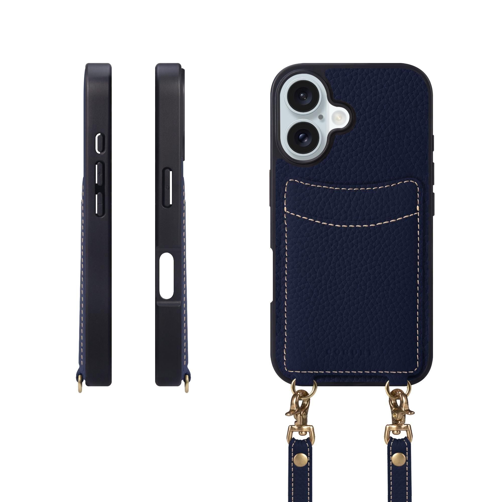 iPhone 17 本革カード収納ケース | ストラップ付き - COPGCS