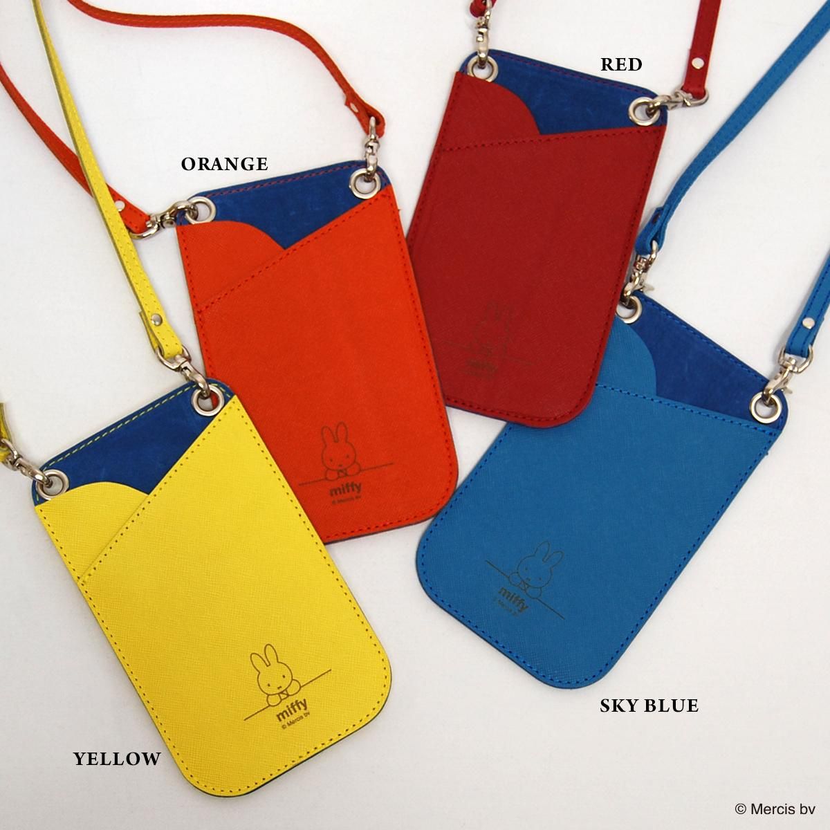ミッフィー 牛革スマホポシェット TK-053M - Leaves革鞄店