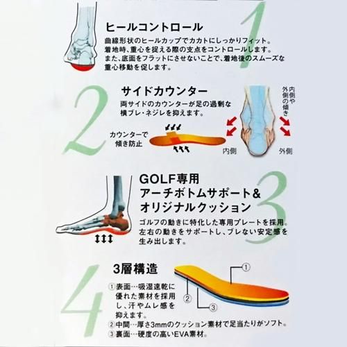 ゴルフ用インソールfoot K Blitz ゴルフ Blitz G ブリッツ ゴルフモデル ゴルフ用インソールfoot K Blitz ゴルフ Blitz G ブリッツ ゴルフモデル