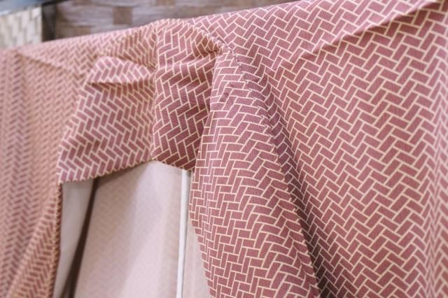 【専用】未使用品 洗える着物 小紋 モダン 菱繋ぎ文様 ダイヤチェック タグ付き 未使用品 洗える着物 小紋 モダン 菱繋ぎ文様 ダイヤチェック