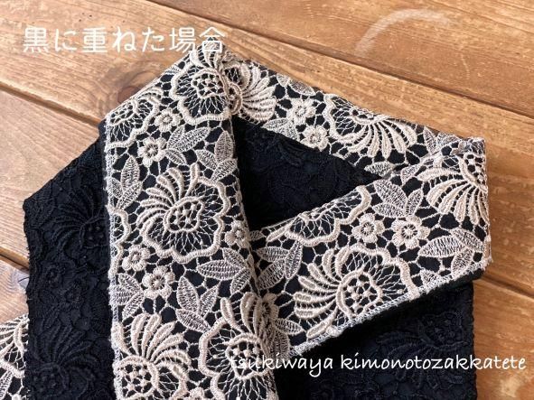 モノトーン 幾何学模様 振袖 身丈162（縞をアレンジした白黒の