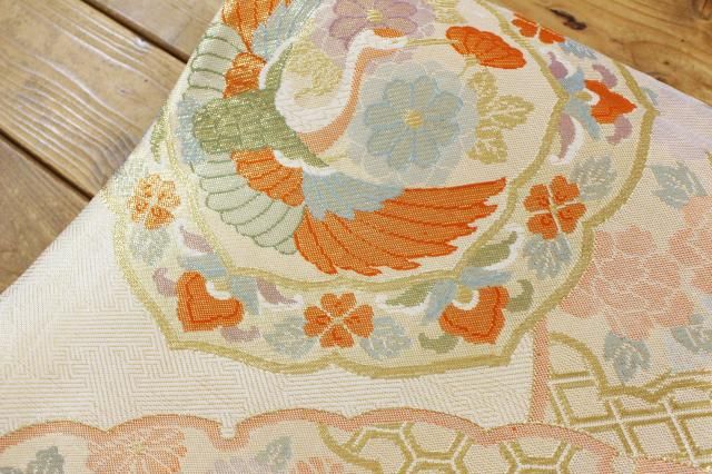 91点セット袋帯 刺繍佐賀錦更紗宝相華鳳凰波頭花柄 正絹着用可能多数 まとめ売り 月輪屋 着物と雑貨てて