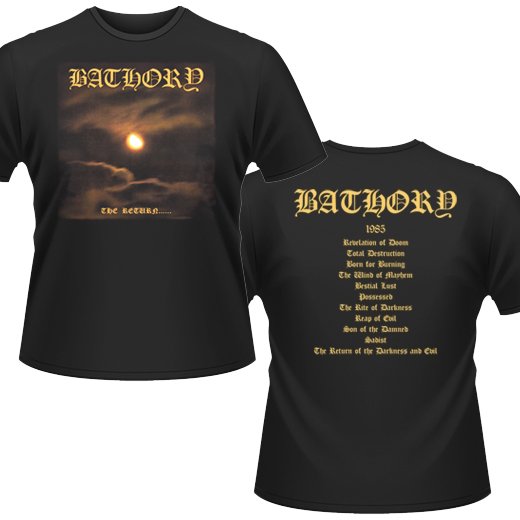 Bathory / バソリー - The Return. Tシャツ【お取寄せ】