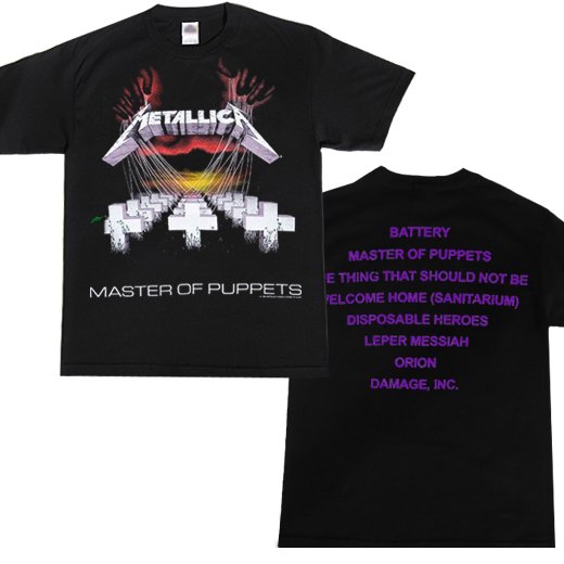 Metallica / メタリカ - Master Of Puppets. Tシャツ【お取寄せ】