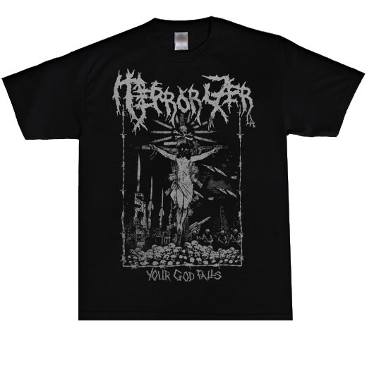 Terrorizer L.A. / テロライザー L.A. - Your God Falls. Ｔシャツ 通販 - エクストリームメタルＴシャツ専門店  BLACK-TEETH 【ブラックティース】