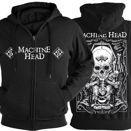 Machine Head / マシーン・ヘッド - Moth. ジップアップパーカー【お取寄せ】