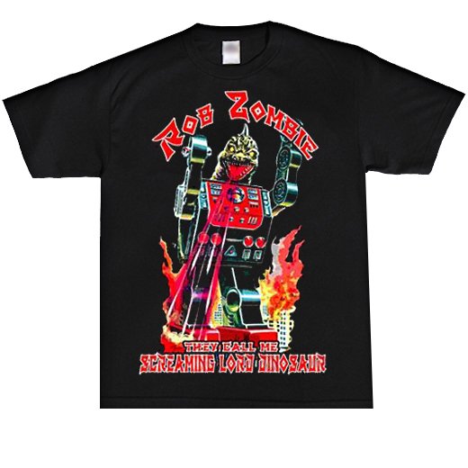 <img class='new_mark_img1' src='https://img.shop-pro.jp/img/new/icons1.gif' style='border:none;display:inline;margin:0px;padding:0px;width:auto;' />Rob Zombie / ロブ・ゾンビ - Lord Dinosaur. Tシャツ【お取寄せ】