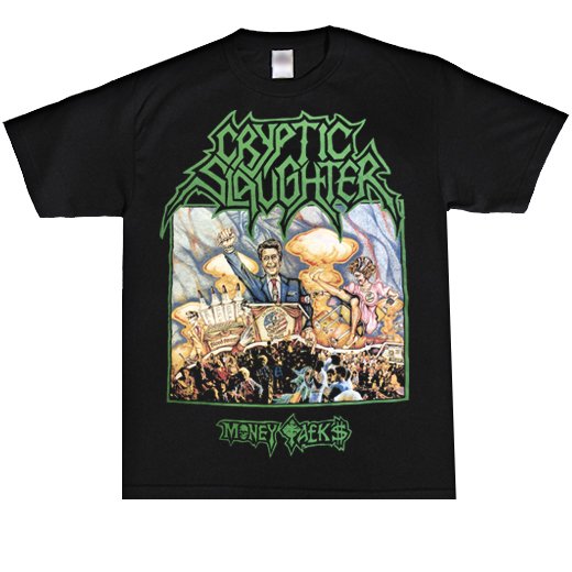 【即納商品】Cryptic Slaughter / クリプティック・スローター - Money Talks. Tシャツ（XLサイズ）