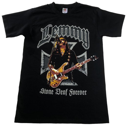 【即納商品】Motorhead / モーターヘッド - Lemmy Stone deaf forever. Tシャツ（Sサイズ）