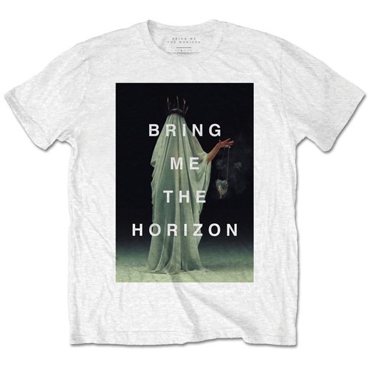 Bring Me the Horizon - Cloaked (White). Tシャツ 通販 - エクストリームメタルＴシャツ専門店  BLACK-TEETH 【ブラックティース】
