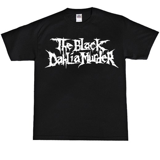 【即納商品】The Black Dahlia Murder / ザ・ブラック・ダリア・マーダー - Classic Logo (Black x White). Tシャツ（Mサイズ）