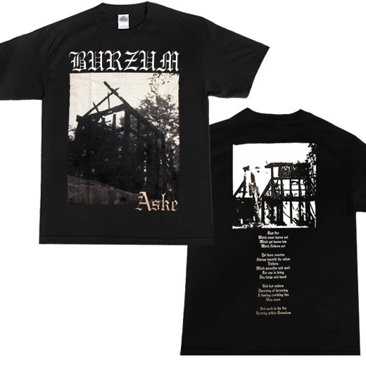 【即納商品】Burzum / バーズム - Aske. Tシャツ（Lサイズ）