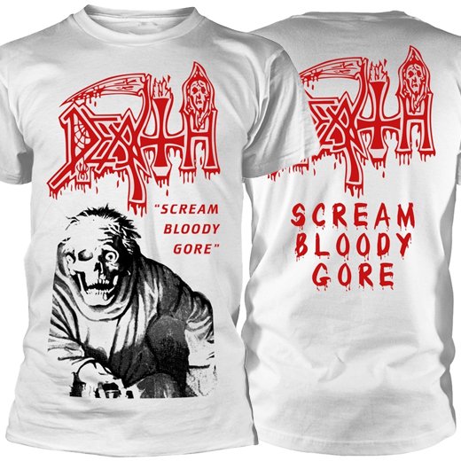 <img class='new_mark_img1' src='https://img.shop-pro.jp/img/new/icons1.gif' style='border:none;display:inline;margin:0px;padding:0px;width:auto;' />Death / デス - Scream Bloody Gore (Vintage White). Ｔシャツ【お取寄せ】