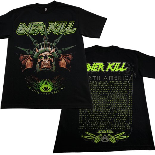【即納商品】Overkill	/ オーヴァーキル - NYC 2015. Tシャツ（Sサイズ）