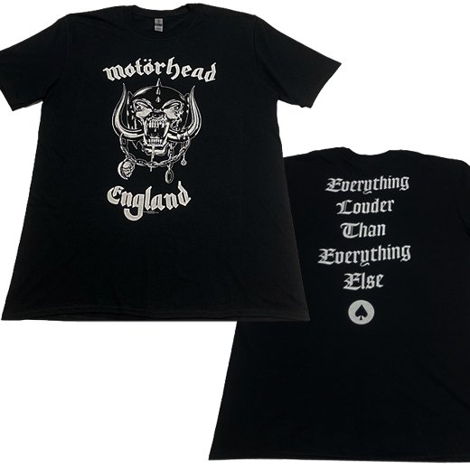 Motorhead - England. Tシャツ 通販 - エクストリームメタルＴシャツ専門店 BLACK-TEETH【ブラックティース】