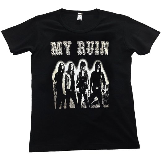 【即納商品】My Ruin / マイ・ルーイン - Band Photo. レディースTシャツ (Mサイズ )