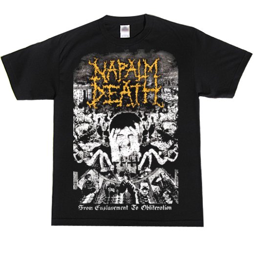 Napalm Death / ナパーム・デス - From Enslavement To Obliteration Vintage. Tシャツ【お取寄せ】