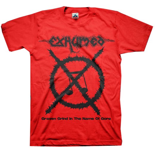 【お取寄せ】Exhumed / イグジュームド - Carcass Grinder (Red). Tシャツ