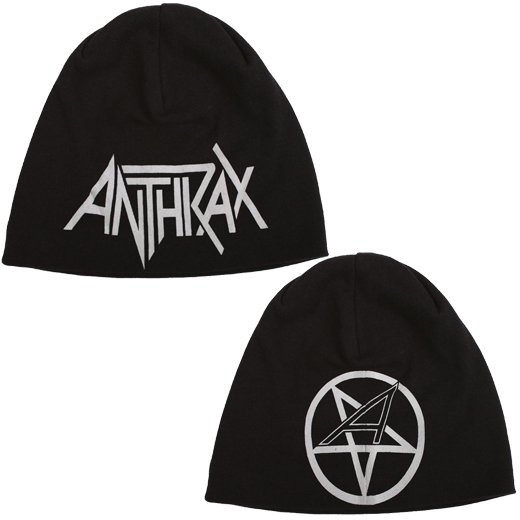 Anthrax / アンスラックス - Logo discharge. ライトニットキャップ【お取寄せ】