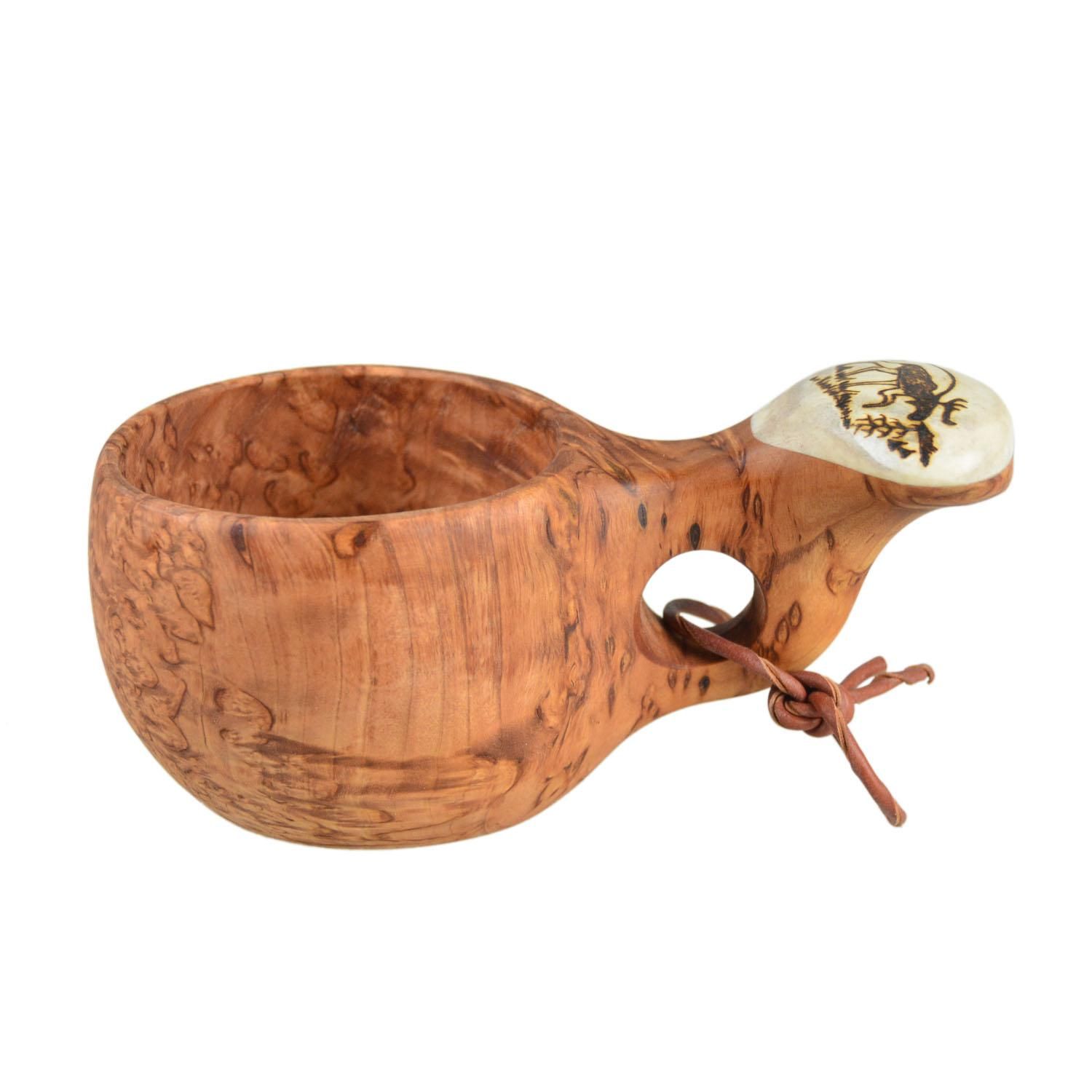 パッカタイデ カーリーバーチ＆ヘラジカのツノ ククサ パッカタイデククサ カーリーバーチ＆ヘラジカの角 ｜ ブッシュ