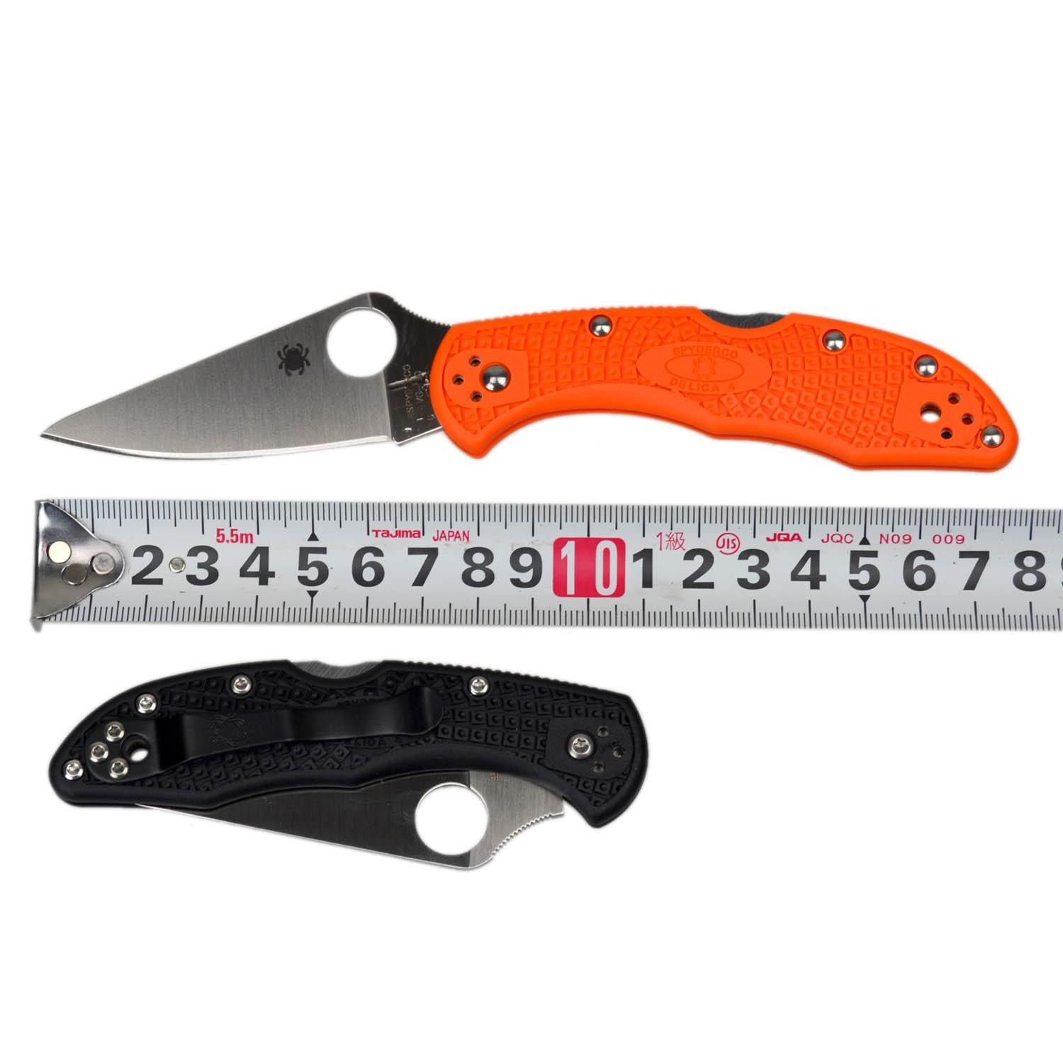 SPYDERCO デリカ4SS ステンレスハンドル VG-10 ストレートエッジ SPYDERCO デリカ4SS ステンレスハンドル VG-10 ストレートエッジ