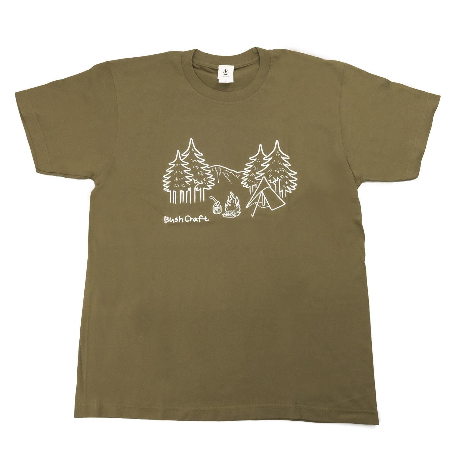 プリント半袖Tシャツ(森）