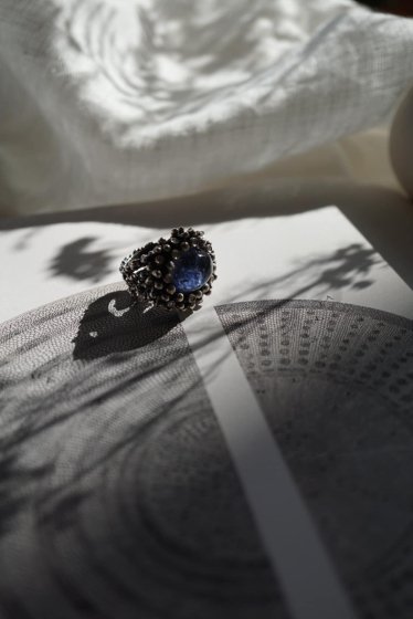 Daniela de Marchi Diamond Ring (ダイヤモンドリング）[AN907]Silver Sodalite/Onix/Crystal】