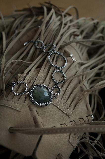 Bracelet with Stone(ブレスレット)BR3325 AGBR Labradorite