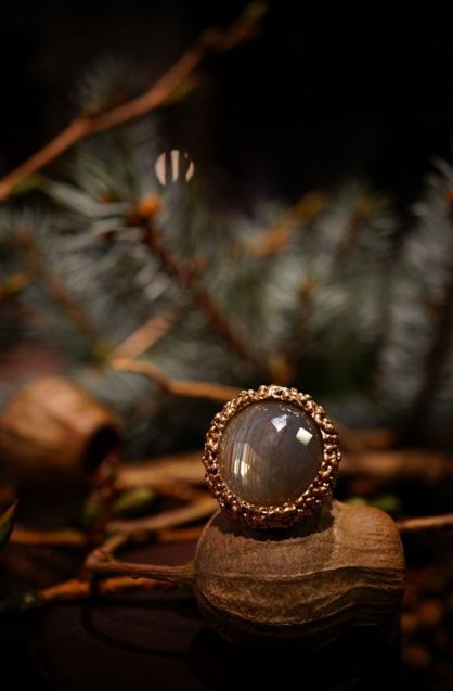 Classic Ring ()[AN082 BZBR Labradorite