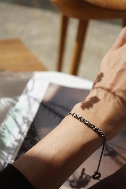 Daniela de MarchiダニエラデマルキDiamond Bracelet(ブレスレット)BR3903 AGBRシルバーブラック