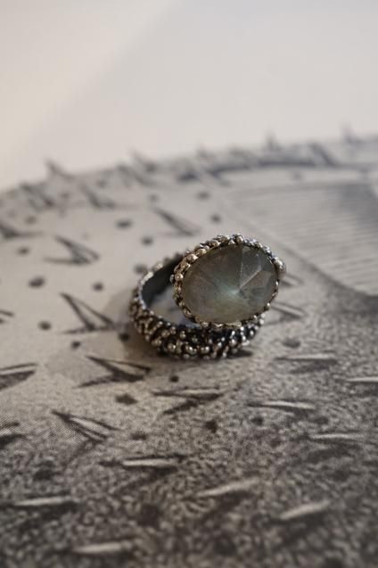 SKIN Collection Ring (リング)[AN177 AGBR Labradorite シルバーブラック FreeSize オーダー商品