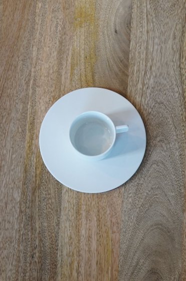 1616/arita S&B CoffeeCup&Saucer Set White