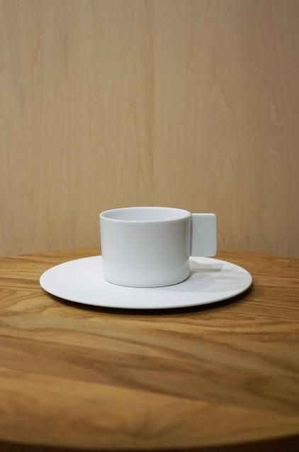 1616/arita S&B CoffeeCup&Saucer Set White