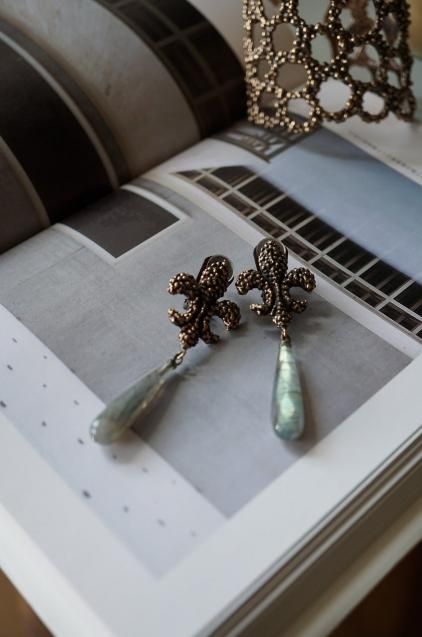 Ricordi di Viaggio Collection Earrings(イヤリング)OR1306 BZBR Labradorite *廃番商品